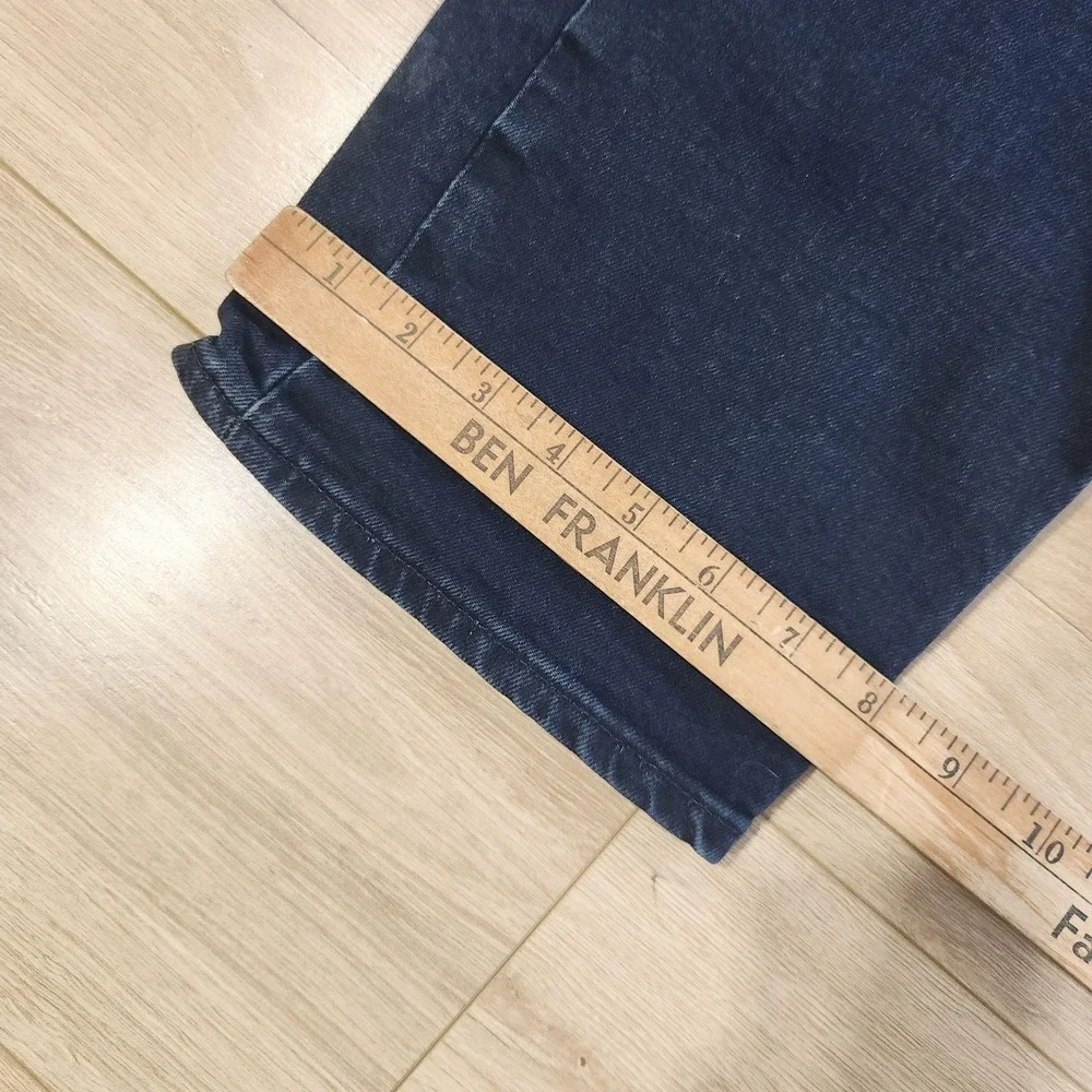 Levis Premium Lot 502 Jeans Mens 38x34 Black Straight Stretch Denim Casual